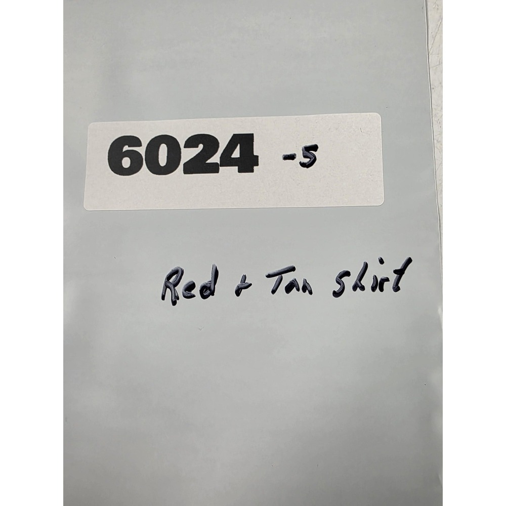 Southwestern Shirt Mens Large Red Tan Aztec Western Button Front Long‎ Sleeve - Picture 7 of 8